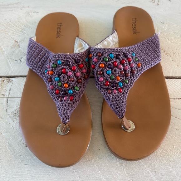 The Sak Shana Sandals Purple crochet - Picture 2 of 6
